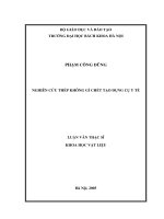 Nghiên cứu thép không gỉ chế tạo dụng cụ y tế luận văn thạc sỹ ngành khoa học vật liệu 