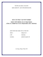 Nhân viên phòng xuất nhập khẩu công ty trách nhiệm hữu hạn may xuất nhập khẩu đức thành 2 