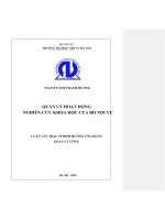 luận văn thạc sĩ quản lý hoạt động nghiên cứu khoa học của bộ nội vụ 