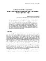 Nhà máy phát năng lượng gió với kỹ thuật tìm kiếm điểm công suất cực đại MPPT trong hệ thống điện