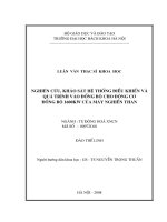Nghiên cứu khảo sát hệ thống điều khiển và quá trình vào đồng bộ cho động cơ đồng bộ 1600KW của máy nghiền than 