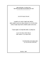 Nghiên cứu phát triển hệ thống điều khiển giám sát hoạt động của tuyến ống công nghệ nhập hàng trong kho xăng dầu 