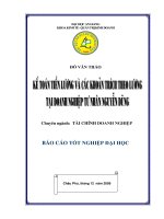 Kế toán tiền lương và các khoản trích theo lương tại doanh nghiệp tư nhân nguyễn dũng 