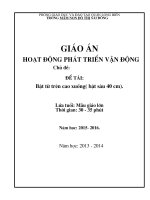 Giáo án 3-4 tuổi