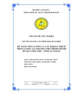 Kế toán tiền lương và các khoản trích theo lương tại trường THCS bình chánh huyện châu phú tỉnh an giang 