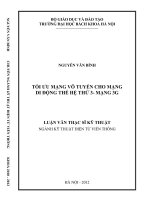 Tối ưu mạng vô tuyến cho mạng di động thế hệ thứ 3 mạng 3g 