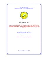 Các yếu tố ảnh hưởng đến hiệu quả nhóm học tập của sinh viên khóa 9 khoa kinh tế quản trị kinh doanh trường đại học an giang 