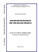 Hoạch định chiến lược kinh doanh của công ty điện thoại hà nội 2 giai đoạn 2010 2015 