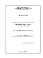 Nghiên cứu đặc điểm cấu tạo hình dáng phần dưới cơ thể học sinh nam lứa tuổi 15  17 ở hà nội 