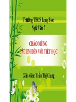 Văn 7. Tiết 86. Thêm trạng ngữ cho câu