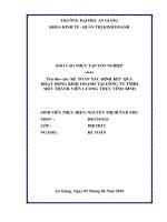 Kế toán xác định kết quả hoạt động kinh doanh tại công ty TNHH một thành viên lương thực vĩnh bình 