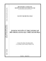 Áp dụng nguyên lý thực hành cặp đôi trong giảng dạy thiết kế đồ họa 