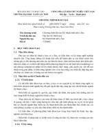 20. Chương trình đào tạo ngành Kỹ thuật hình ảnh y học, bậc đại học