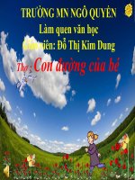 Thơ : Con đường của bé