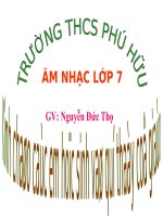 slide bài giảng âm nhạc lớp 7 tiết 05 ôn tâp bài hát lí cây đa  tập đọc nhạc số 2 
