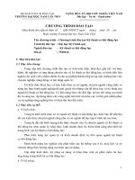 14. Chương trình đào tạo ngành Kỹ thuật cơ khí động lực, bậc đại học