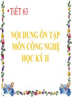 slide bài giảng công nghệ lớp 6 tiết 34 ôn tập chương 2 
