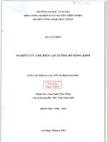 Nghiên cứu chế biến lạp xưởng bò xông khói 