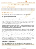 đáp án bài tập tự luyện thanh toán quốc tế ftu đề 1 