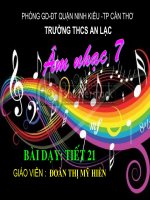 slide bài giảng âm nhạc lớp 7 tiết 21 âm nhạc thường thức một số thể loại bài hát 