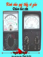 slide bài giảng công nghệ lớp 9 tiết 04 thực hành sử dụng đồn hồ điện 