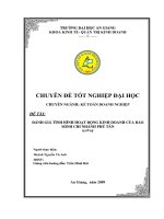 Đánh giá tình hình hoạt động kinh doanh của bảo minh chi nhánh phú tân 