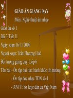 slide bài giảng âm nhạc lớp 6 tiết 12 ôn tập bài hành khúc tới trường 