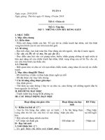 Giáo án tuần 4 - lớp 5