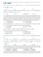 14 câu Mũ - Logarit Vận dụng cao năm 2021 có lời giải chi tiết