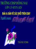 slide bài giảng công nghệ lớp 8 tiết 06 bản vẽ các khối tròn 