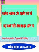 slide bài giảng âm nhạc lớp 7 tiết 10 ôn tâp bài chúng em cần hòa bình  tập đọc nhạc số 4 
