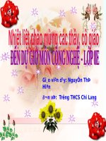 slide bài giảng công nghệ lớp 8 tiết 37 đèn huỳnh quang 