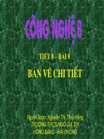 slide bài giảng công nghệ lớp 8 tiết 09 bản vẽ chi tiết 
