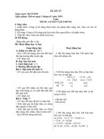 Giáo án lớp 5 TUẦN 17