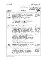 Giáo án phụ tuần 9: Đồ dùng gia đình