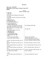 Giáo án tuần 6 lớp 4A - Buổi 1 - Năm học 2019 -2020