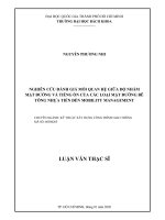 Nghiên cứu đánh giá mối quan hệ giữa độ nhám mặt đường và tiếng ồn của các loại mặt đường bê tông nhựa tiến đến mobility management 