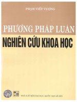 Phương pháp luận nghiên cứu khoa học giáo trình dùng cho học viên cao học và nghiên cứu sinh 