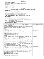 giáo án Mĩ thuật - kĩ thuật lớp 1 2 3 4 5 - Tuần 32 (2019 - 2020)