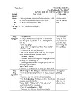 GIÁO ÁN :TUẦN 5: cơ thể tôi