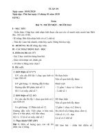 Giáo án lớp 1B tuần 19 - Buối sáng