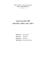 giáo án lên lớp