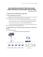 Kinh nghiệm vận hành hệ thống mini SCADA trong việc nâng cao độ ổn định cung cấp điện