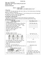 giáo án thể dục lớp 1 2 3 4 5 - Tuần 34