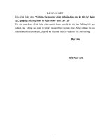 (Luận văn thạc sĩ) Nghiên cứu phương pháp tính ổn định cho kè trên hệ thống cọc, áp dụng cho công trình kè Ngòi Đum - tỉnh Lào Cai