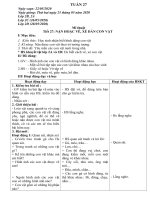 giáo án Mĩ thuật - kĩ thuật lớp 1 2 3 4 5 - Tuần 27 (2019 - 2020)