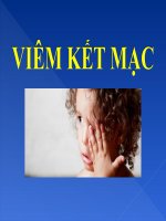 VIÊM kết mạc (NHÃN KHOA) (chữ biến dạng do slide dùng font VNI times, tải về xem bình thường) 