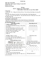 giáo án thể dục lớp 1 3 4 5 - Tuần 10