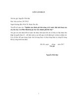 (Luận văn thạc sĩ) Nghiên cứu đánh giá khả năng xử lý nước thải sinh hoạt của cây bèo tây ở xã Phú Minh, huyện Sóc Sơn, Thành phố Hà Nội