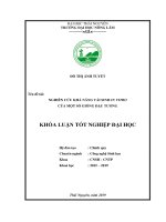 Luận văn tốt nghiệp nghiên cứu khả năng tái sinh in vitro của một số giống đậu tương 